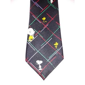 1990's Novelty Peanuts Charlie Brown Snoopy Polyester Tie